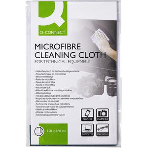 Q-Connect Bildschirmreiniger KF32157, 15 x 18 cm Mikrofasertuch
