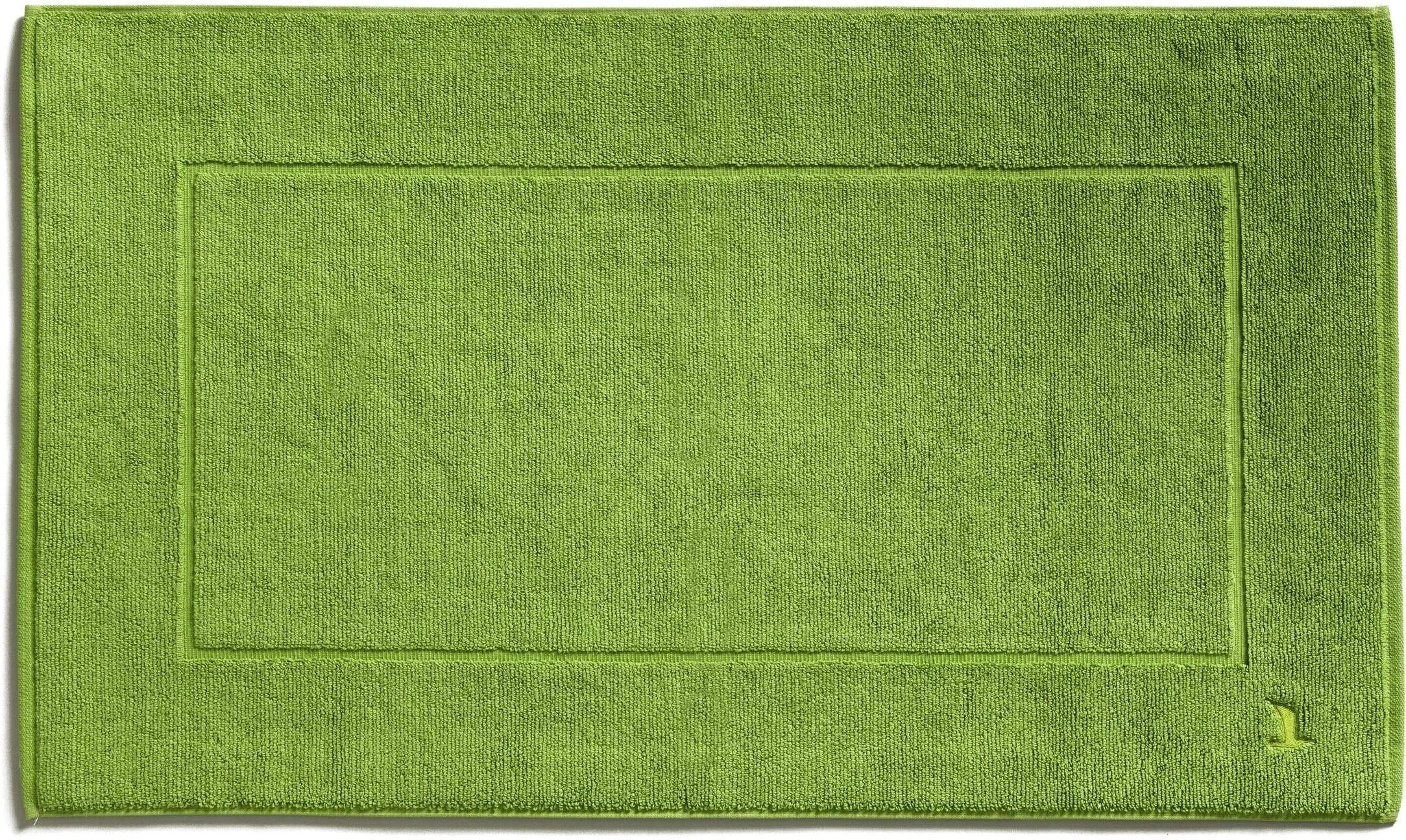 Badematte MÖVE "Superwuschel", grün (peridot), H:8mm, Baumwolle, Badematten, Badematte peridot rechteckig (60cm x 100cm ), 1 Stk.