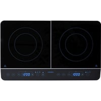 LIFE Doppel-Induktionskochplatte MD 15324 schwarz, 3.500 Watt, 2x Ø 20cm