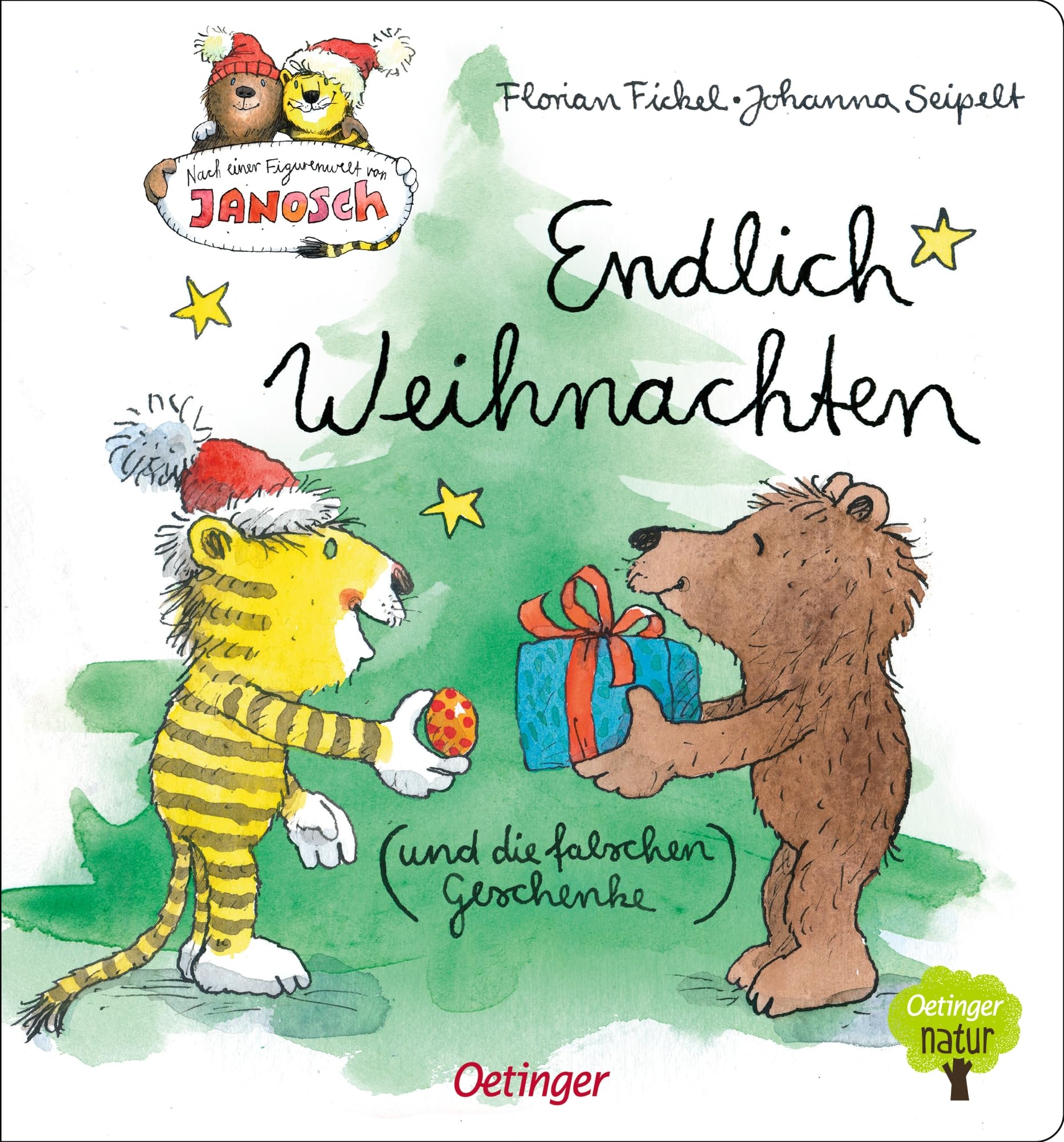 Florian Fickel - Nach einer Figurenwelt von Janosch. Endlich Weihnachten (und die falschen Geschenke): Poetisch-witzige Weihnachtsgeschichte mit Tiger und Bär für Kinder ab 3 Jahren - Preis vom 13.10.2026 19:28:25 h