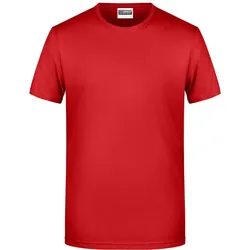 James & Nicholson Herren Bio T-Shirt 8008 red 3XL
