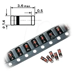 SMD ZF 10 - Zenerdiode, 10 V, 0,5 W, SOD80
