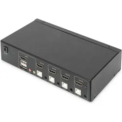 Digitus DS-12880, KVM Switch, Schwarz