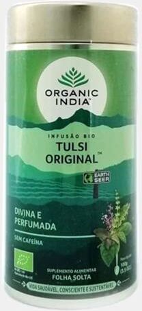 ORGANIC INDIA INFUSAO BIO TULSI ORIGINAL LATA 100g
