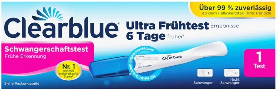Clearblue Schwangerschaftstest frühe Erkennung