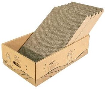 Uplift Picks 6 Pack Cardboard Cat Scratcher Extra Large Reversible Scratching Posts For Cats 6 Pcs