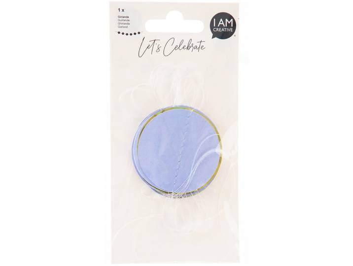 Girlande I am creative lavendel/gold Karton B 9 cm