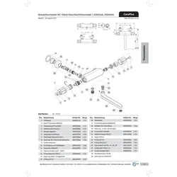 Ideal Standard Temperaturgriff Thermit , A963226AA, A963226AA Chrom A963226AA