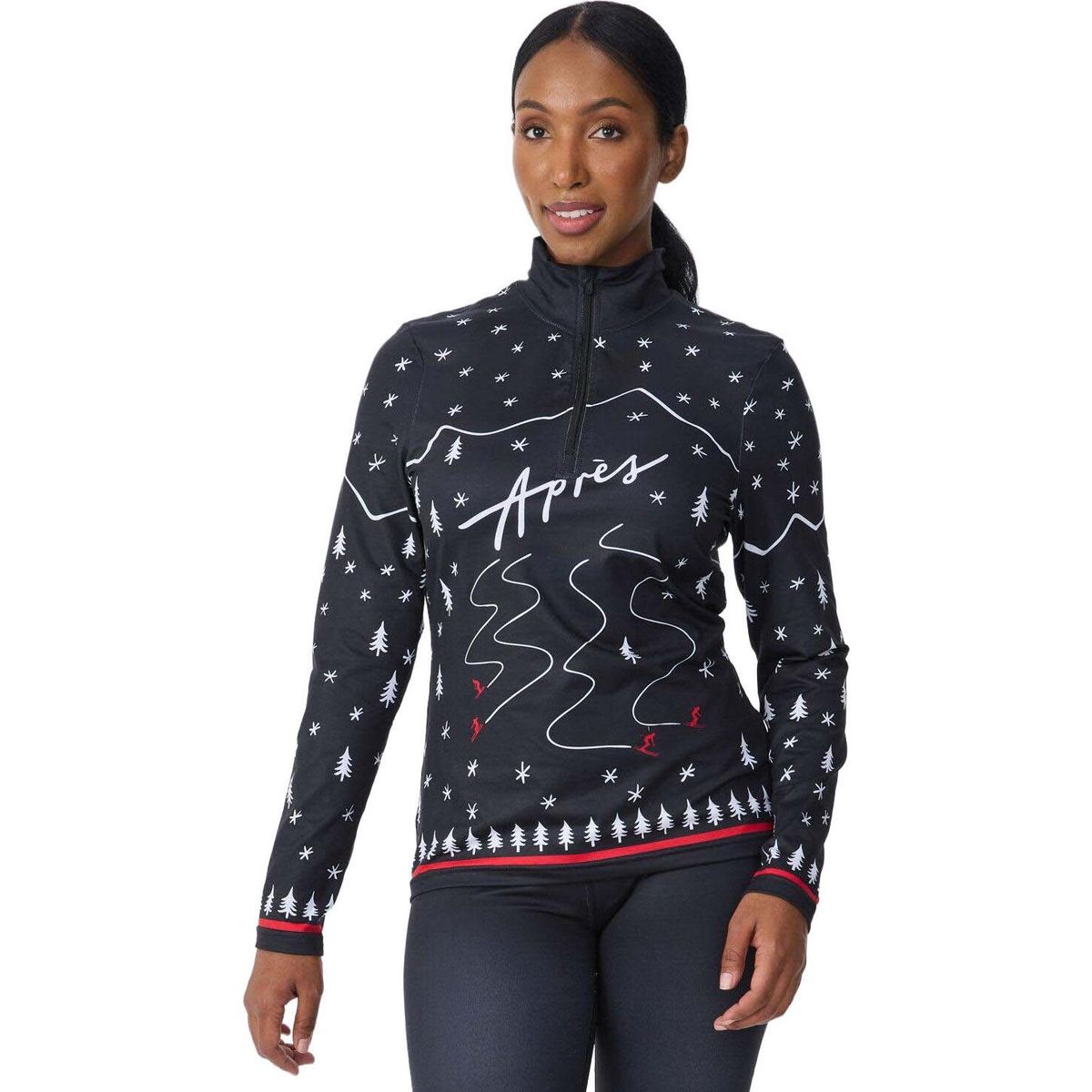 Krimson Klover Winter Apres Top black (923) M KK-F26512-923-M