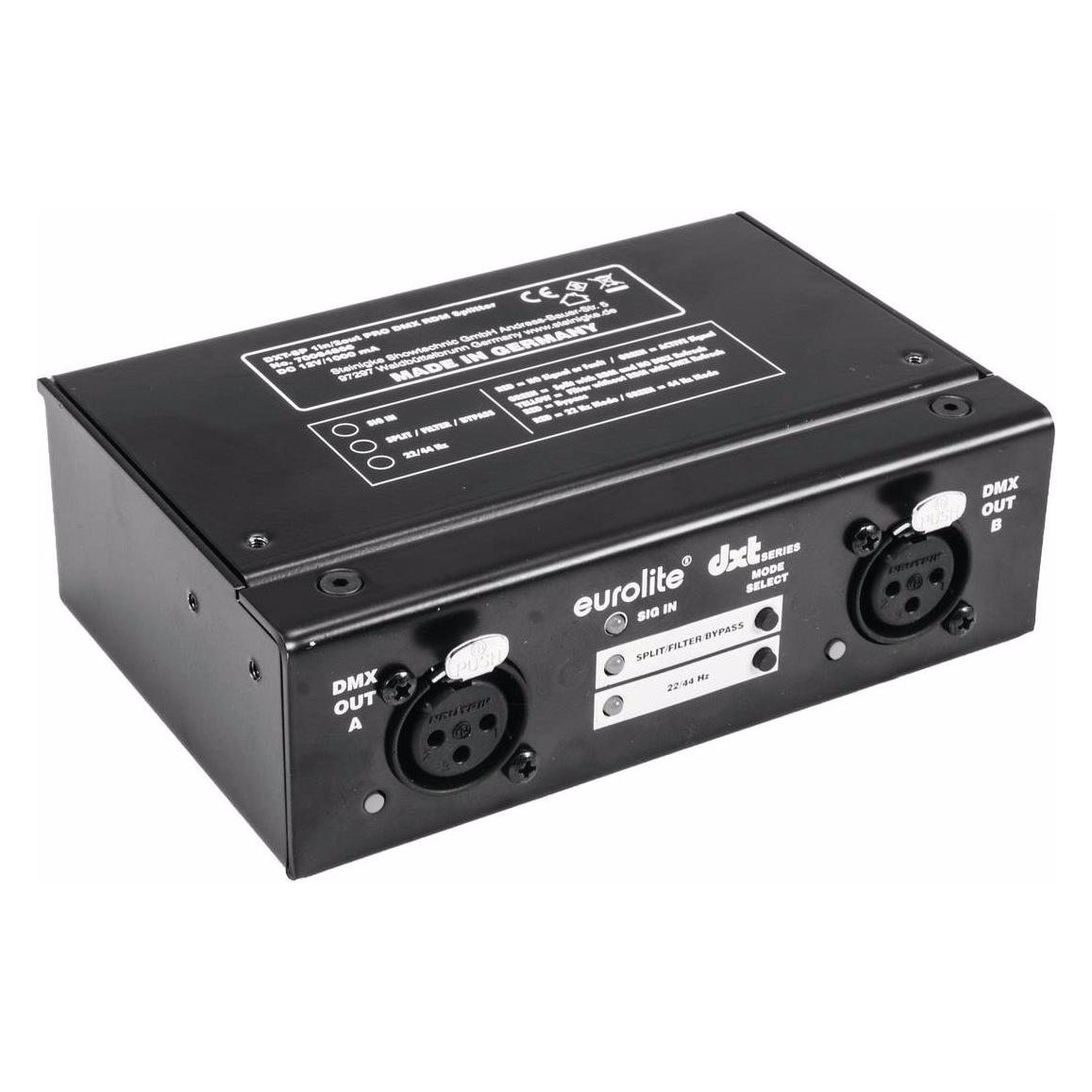 Eurolite DXT-SP 1in/2out PRO DMX RDM Splitter (70064866)