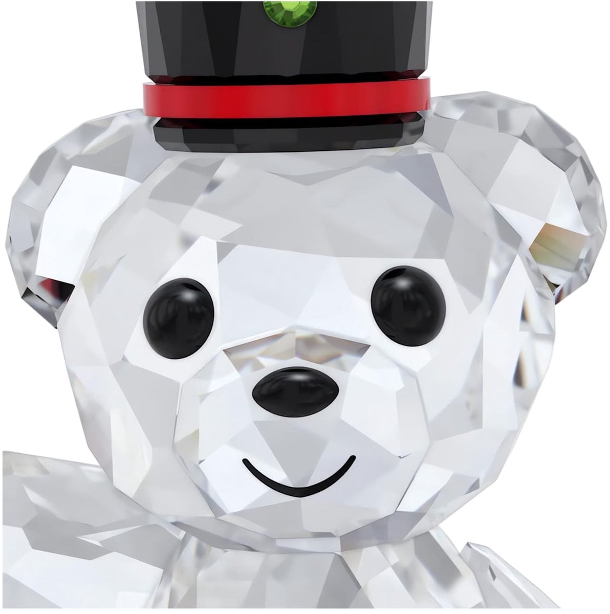 Swarovski Beeldje Beer Kris Feestdagen Jaarlijkse Editie 2025 5701510 met Groen en Rode Kristallen