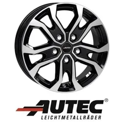 Autec Kiso 7x17 5/118 ET62 Schwarz poliert