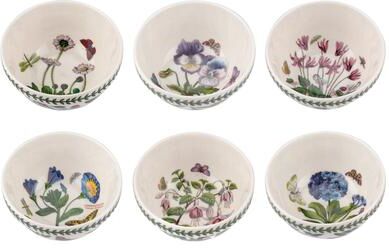Portmeirion Botanic Garden 5.5 Inch Stacking Bowl Set of 6 Assorted Motifs - 5.5 inch