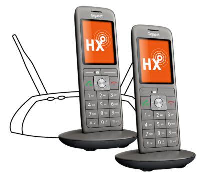 Universal Mobilteil Gigaset CL660HX Duo, erweitert DECT/GAP Telefonbasen u. Router