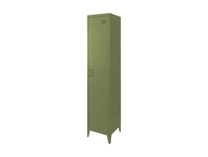 Armoire chambre en acier kaki 4 espaces de rangement. casier