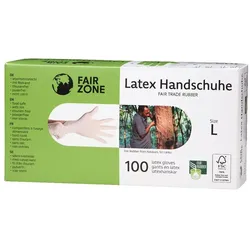 Latex Einweghandschuhe - Größe L