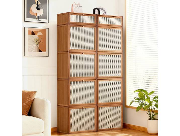 Meuble de rangement multi-niveaux avec étagères, pour salon, chambre, bureau, boîte de rangement multifonctionnelle