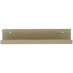 Wandregal Jill aus Metall, modernes Design, olivegrau, 50 cm Breite, pulverbeschichtet