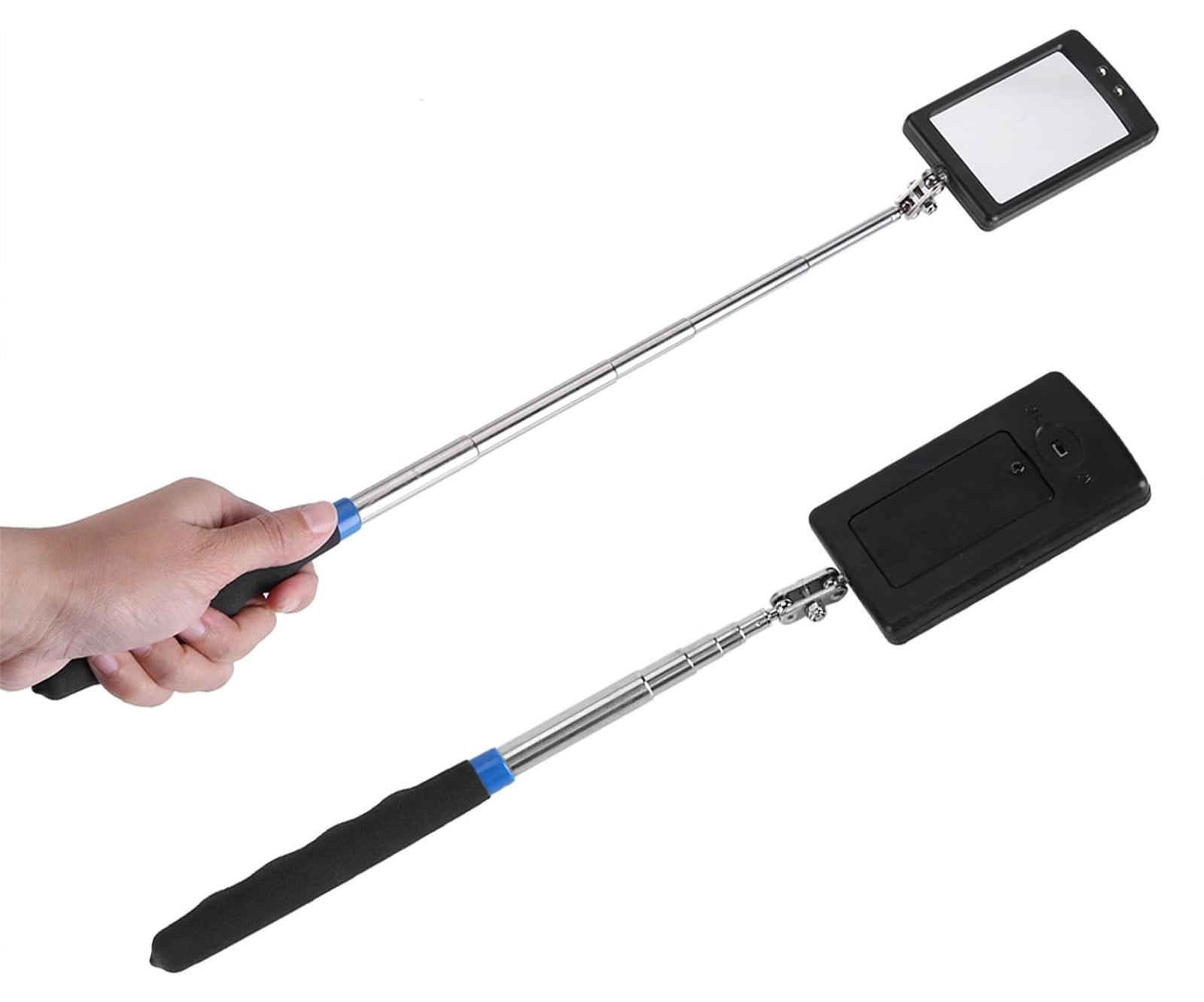 Dripio Inspectiespiegel met LED-verlichting, 360 graden draaibaar en uitschuifbaar