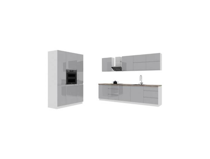 ROYAL24_MARKT Küchenzeile K74-G440 - Velmora - Strapazierfähig mit modernem Flair, (Komplett Set), Luxus – Modern – Präzise.