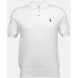 Poloshirt in Strickqualität Weiß L