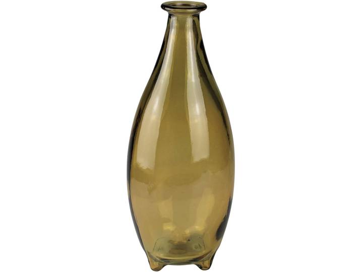 Dekovase AM DESIGN Strahlende gelbe Vase aus Glas , gelb, B:15,5cm H:38cm, Glas, Vasen, Dekovase, verleiht jedem Raum Farbe und Leben