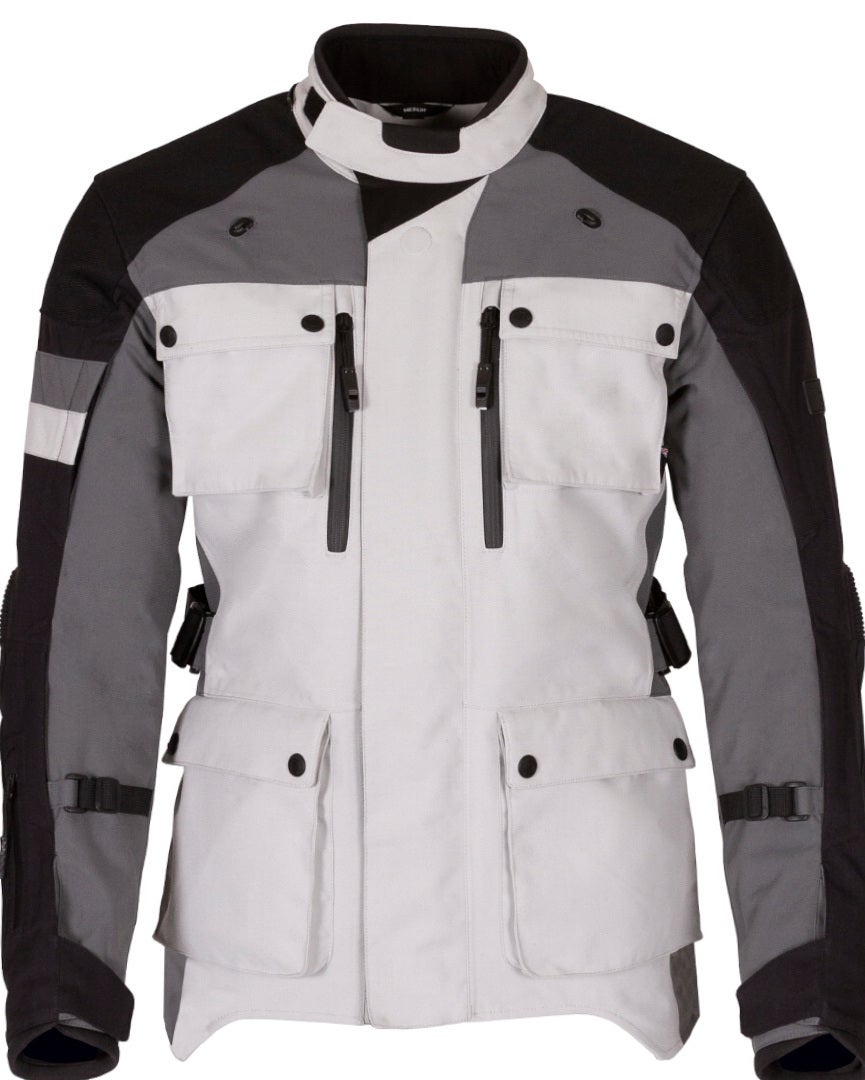 Merlin Solitude D3O Motorrad Textiljacke MWP175-ICE-GRY-SML