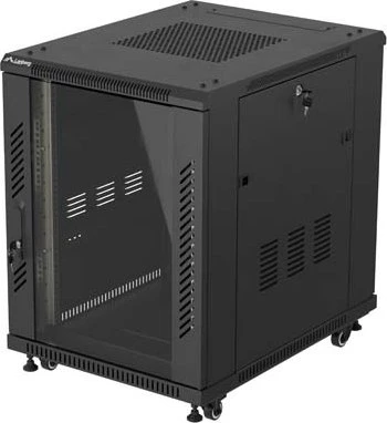 Lanberg 19" 15U 600X800 SCHWARZ LANBERG RACKMOUNT EINBAUSCHR (Speditionsversand)