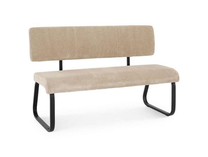 Idimex Esszimmerbank Matese beige, Beige, Metall, Mode, 135x88x58 cm, Esszimmer, Bänke, Sitzbänke