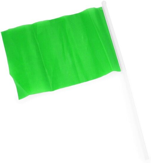 Drapeau personnalisable avec bâton de petite taille Celeb Vert fougère TAILLE UNIQUE ADULTE