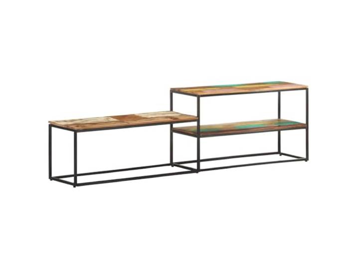 vidaXL TV Schrank Industriestil Lowboard Sideboard Fernsehschrank Fernsehtisch TV Möbel Board Tisch HiFi-Schrank 180x30x50cm Recyceltes Massivholz
