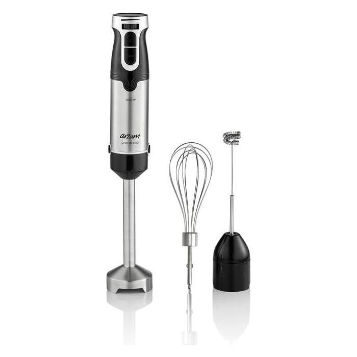 Arzum AR1160 Stabmixer 1000W stufenlose Geschwindigkeitseinstellung Schwarz, Inox (AR1160)
