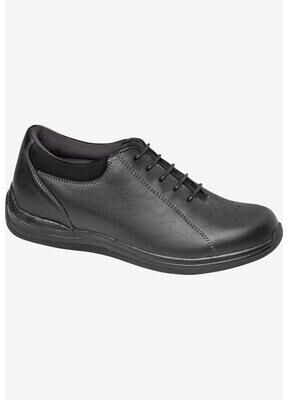 Women's Tulip Oxford Flat by Drew in Black Calf (Size 11 M)