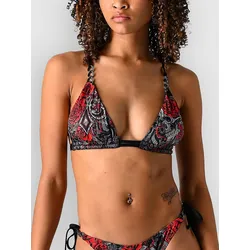 Affliction Crimson Temple Bikini Top black Gr. L