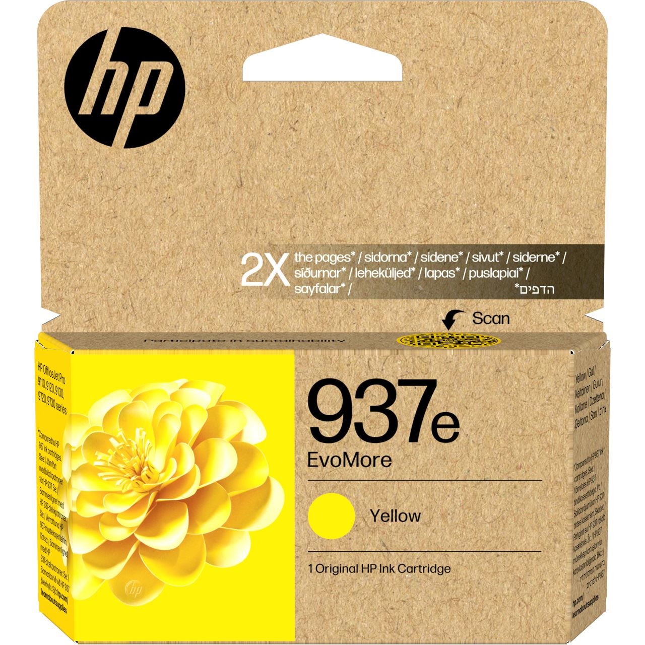 HP 937E EVOMORE YELLOW ORIGINAL