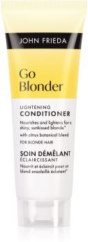 John Frieda Go Blonder Lightening Conditioner condicionador iluminador para cabelo loiro e grisalho 75 ml. Go Blonder Lightening Conditioner