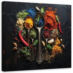 LEINWANDBILD Essen & Trinken 60x60cm