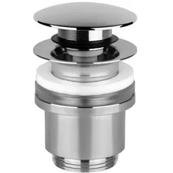 Gessi  Ablaufventil Stop&Go 1 1/4 für Becken mit Überlauf, Schaftventil min. 25mm/max.45mm, 1408, 01408031, Farbe: Chrom