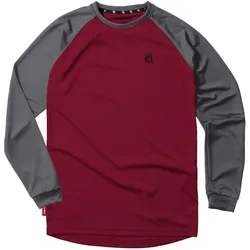 Loose Riders, Herren, Velotrikot, Ess. L/S Trikot (XL), Grau, Mehrfarbig, XL