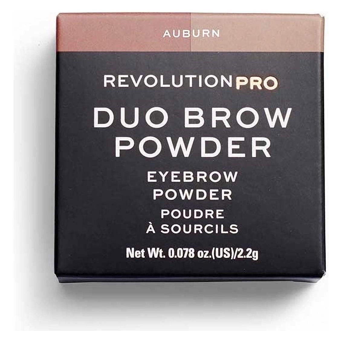Makeup Revolution Duo Eyebrow Powder Auburn (Auburn, Kastanienbraun, Rotbraun) (34400029)