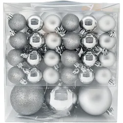 Holly & Jolly Kugeln - silber