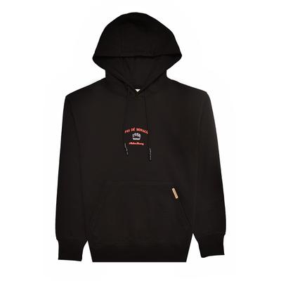 Kapuzensweatshirt PAS DE MONACO "Pas De Monaco SPEEDSTER HOODY", Herren, Gr. M, schwarz, 80% Baumwolle, 20% Polyester, bedruckt, Rundhals, Sweatshirts