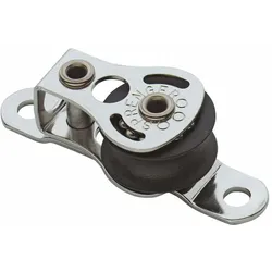 Sprenger Micro XS Block mit Kugellager, A2/Kunststoff, Seil max.6mm, Liegeblock mit Lasche