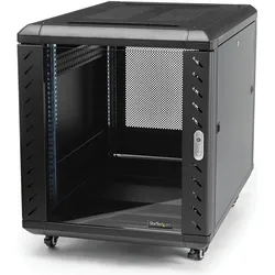 StarTech 15U Server Rack Cabinet (15 HE, 19 Zoll Rack), Serverschrank, Schwarz