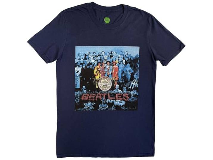 T-Shirt # M Blue Unisex # Sgt Pepper Blue