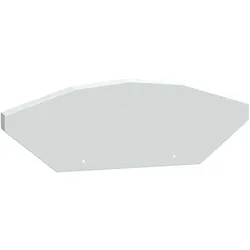 Schneider Electric KEV0400EC1W Vordachstruktur Endabschluss, Canalis KS für EV, 100A bis 400A, weiß RAL9003, Satz mit 2 Teilen