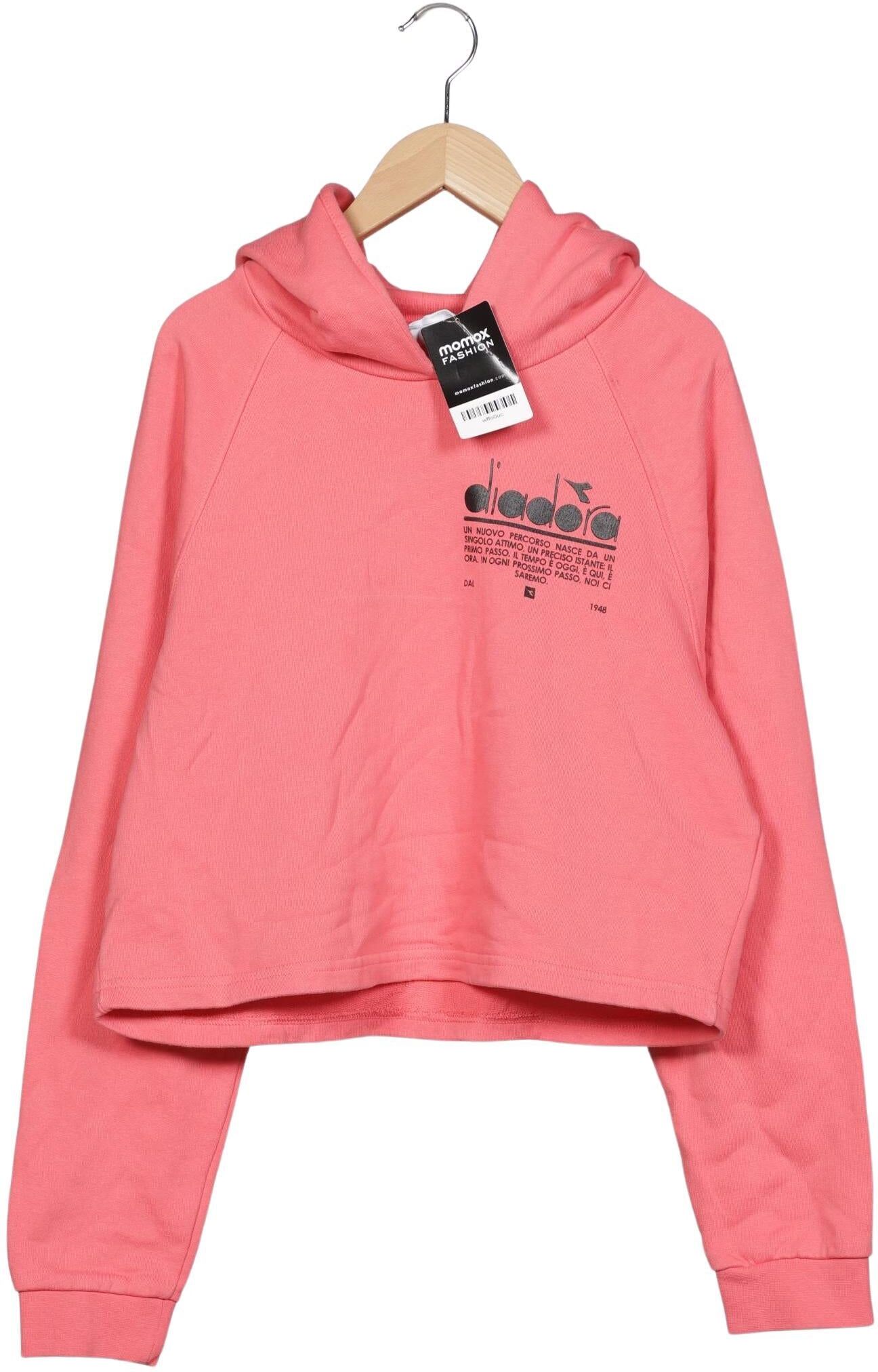 Diadora Damen Kapuzenpullover, Rot, Gr. S, Baumwolle - Second Hand