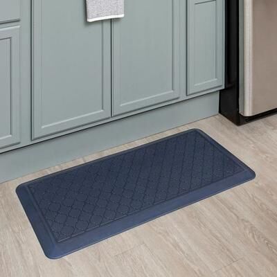 Mohawk Rug & Textiles Tempur Pedic Anti Fatigue Lattice Mat Dark Blue 42 x 20, 42 x 20, Dark Blue