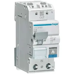 Hager, Schutzschalter, FehlerlichtbogenSchutzeinrichtung AFDD LSSchalter PN 6kA B0A 2M