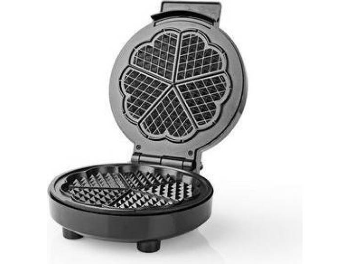 Gaufrier NEDIS 1000 W DM : 19 cm antiadhésif noir KAWP100BK